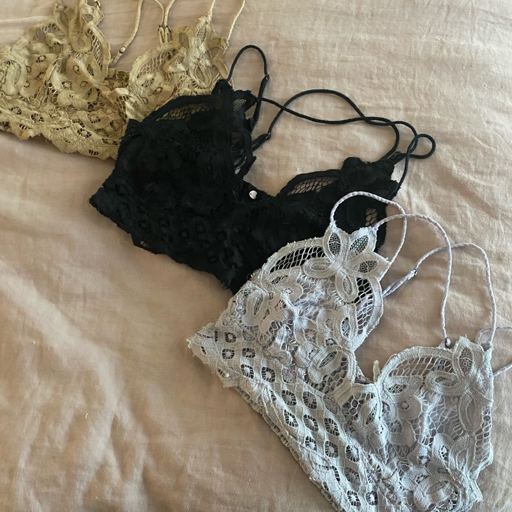 Free People bralette bundle. Size small.
